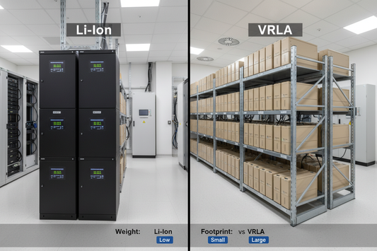 UPS Battery Choices: Lithium-Ion vs. VRLA Explained