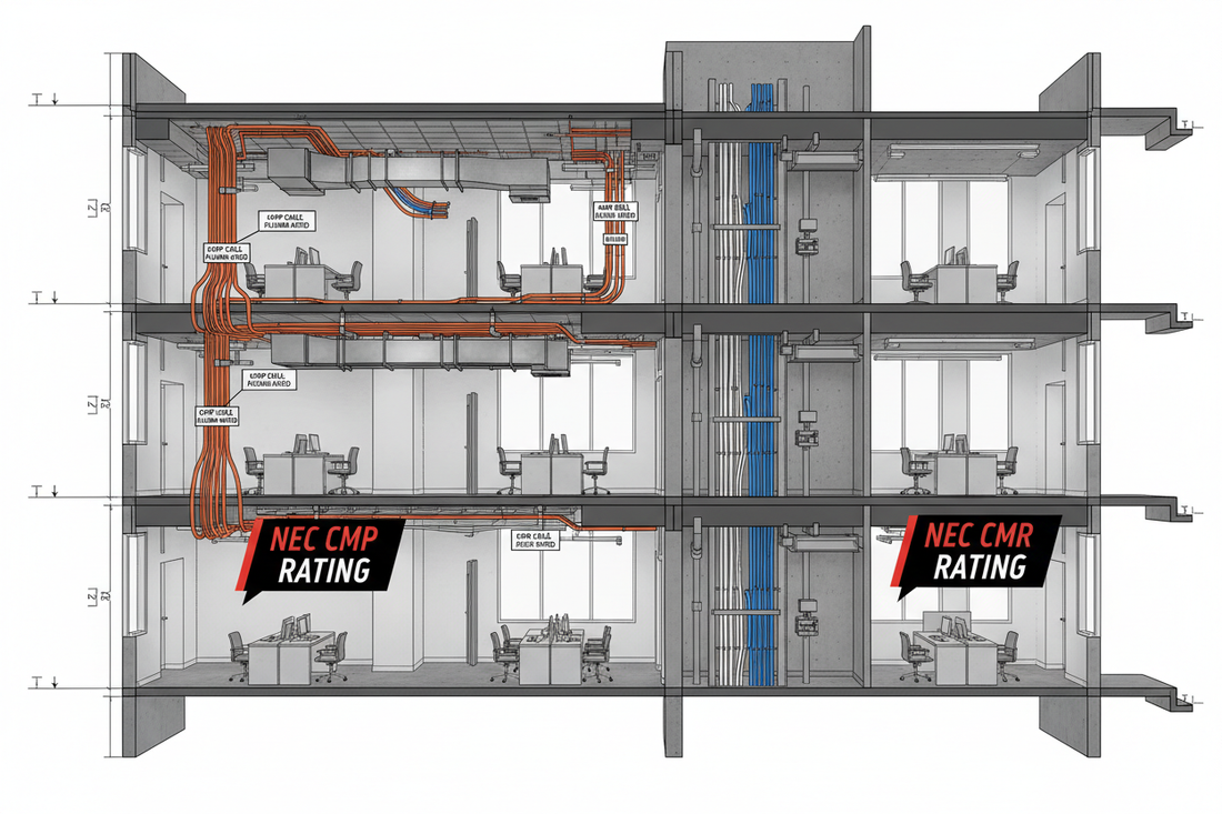 Plenum vs. Riser Cable: NEC Fire-Rating Requirements